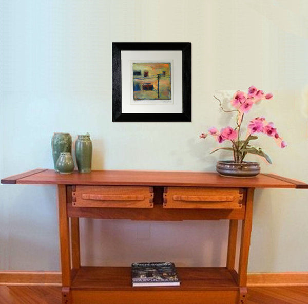 Framed Small Abstract Painting A010
