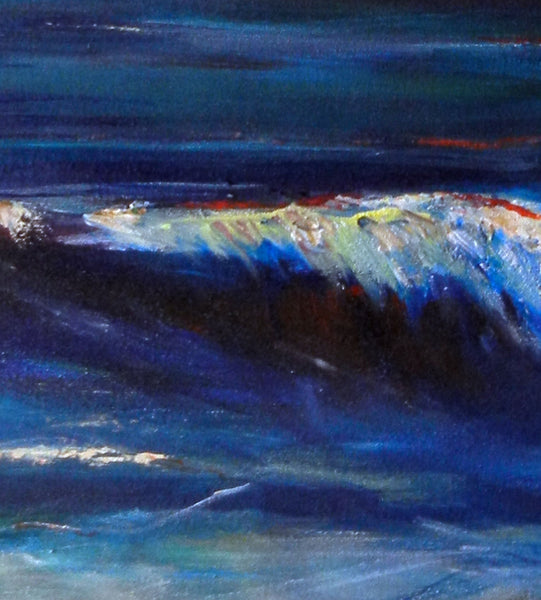 Wall Decor Abstract Art Surf Sailboats Painting - BenWill