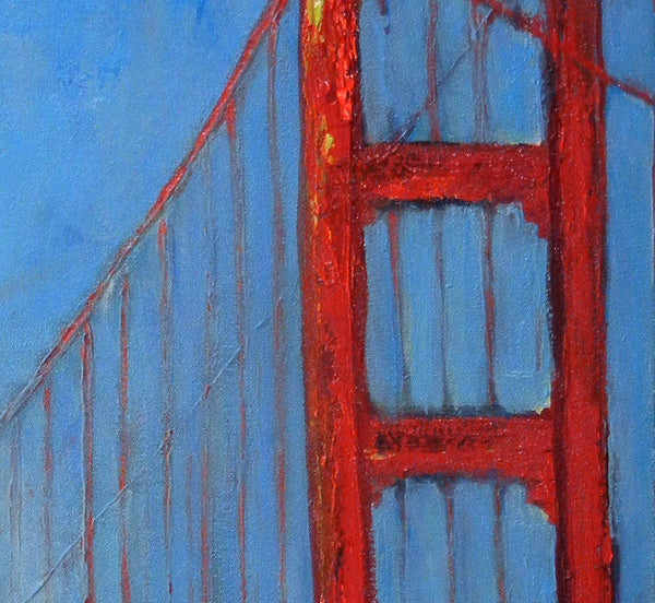 San Francisco Golden Gate Bridge artwork detail