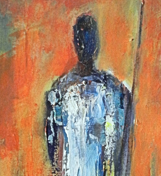 Maasai Warriors Detail of Original Painting