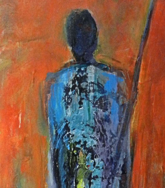 Maasai Warriors Detail of Original Painting