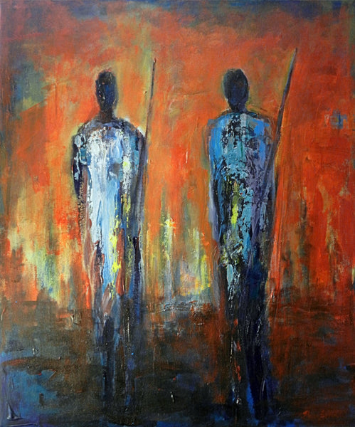 Maasai Warriors Original painting by artist BenWill