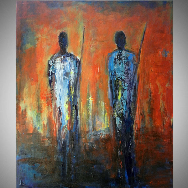 Maasai Warriors - 36x30