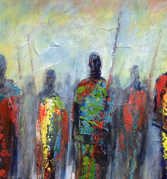 Maasai Warriors 60 x 48