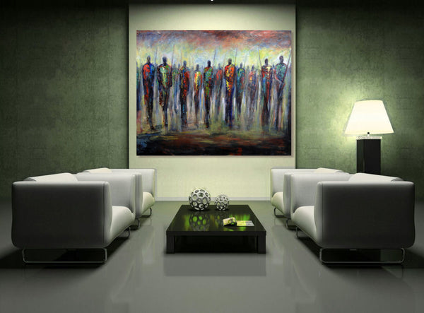 Maasai Warriors 60 x 48