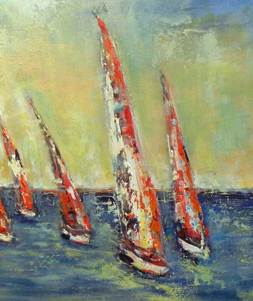 Sailboat Regatta 74 x 36