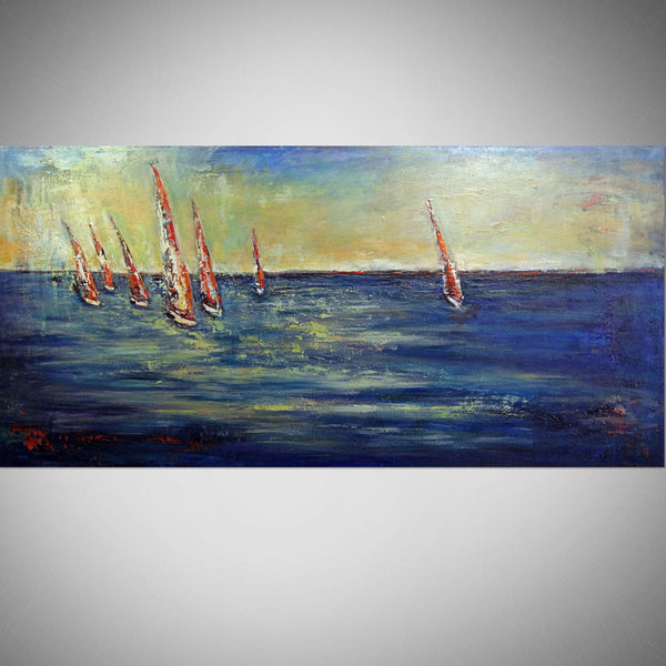 Sailboat Regatta 74 x 36