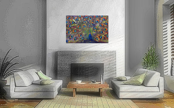 Peacock 36x24