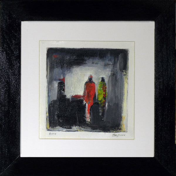 Framed Small Abstract Painting A007
