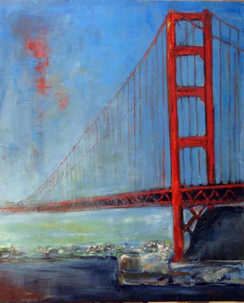 San Francisco Golden Gate Bridge Painting by Artist BenWill